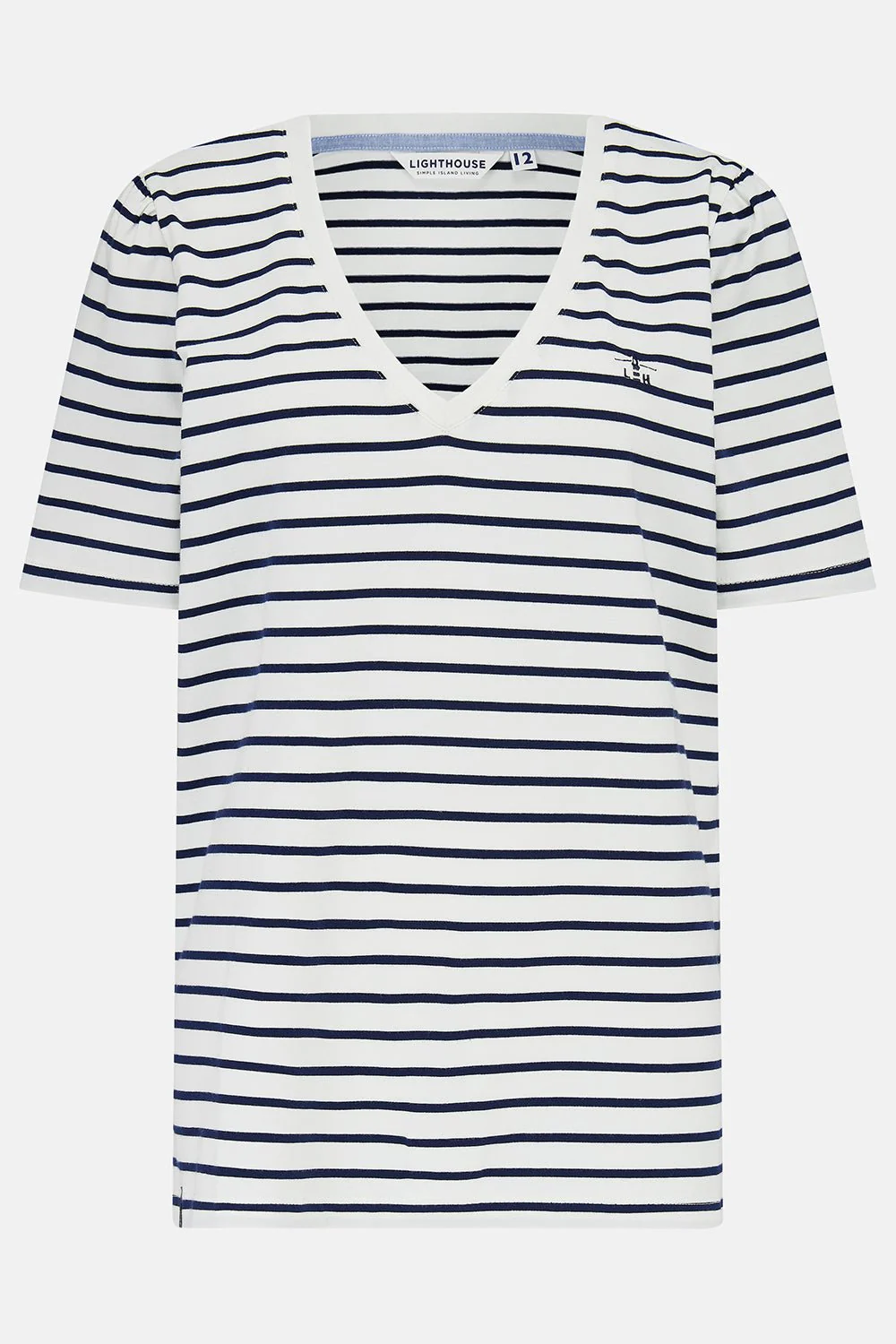 Ariana Tee - Navy Stripe - Image 2
