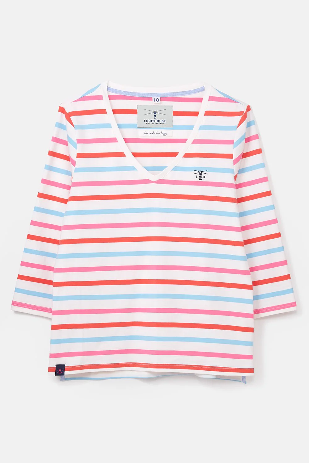 Ariana Top - Watermelon Pink Stripe - Image 2