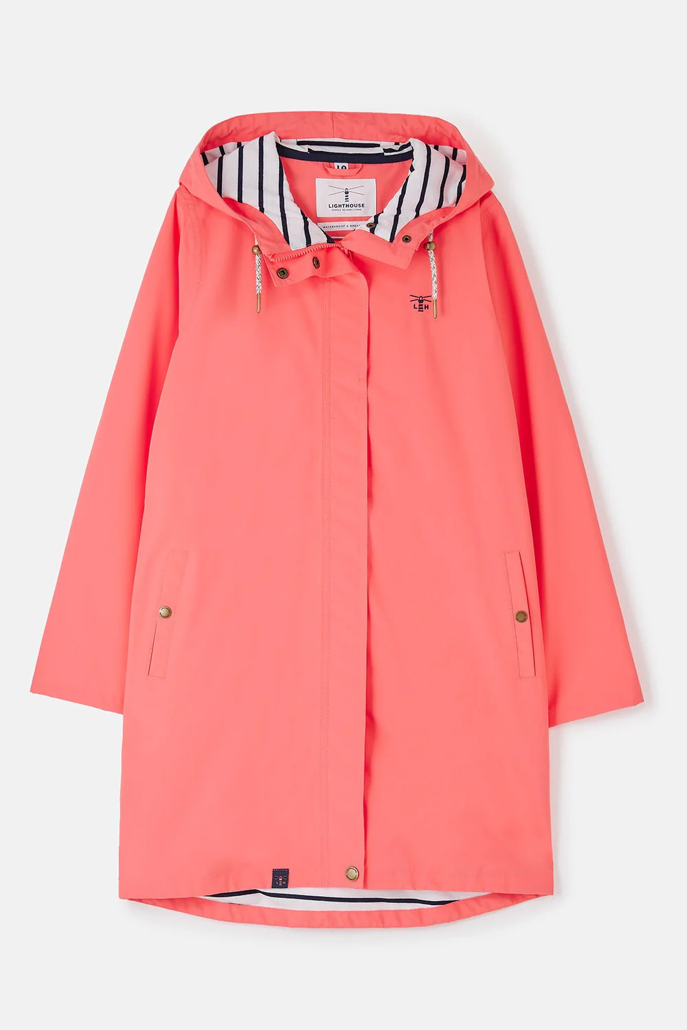 Long Beachcomber Jacket - Deep Coral - Image 2
