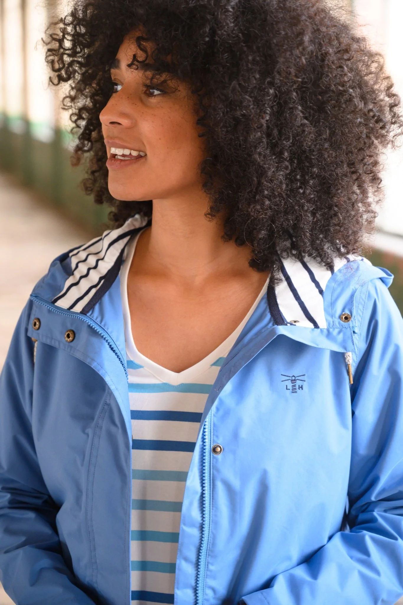 Long Beachcomber Jacket - Marine Blue - Image 3