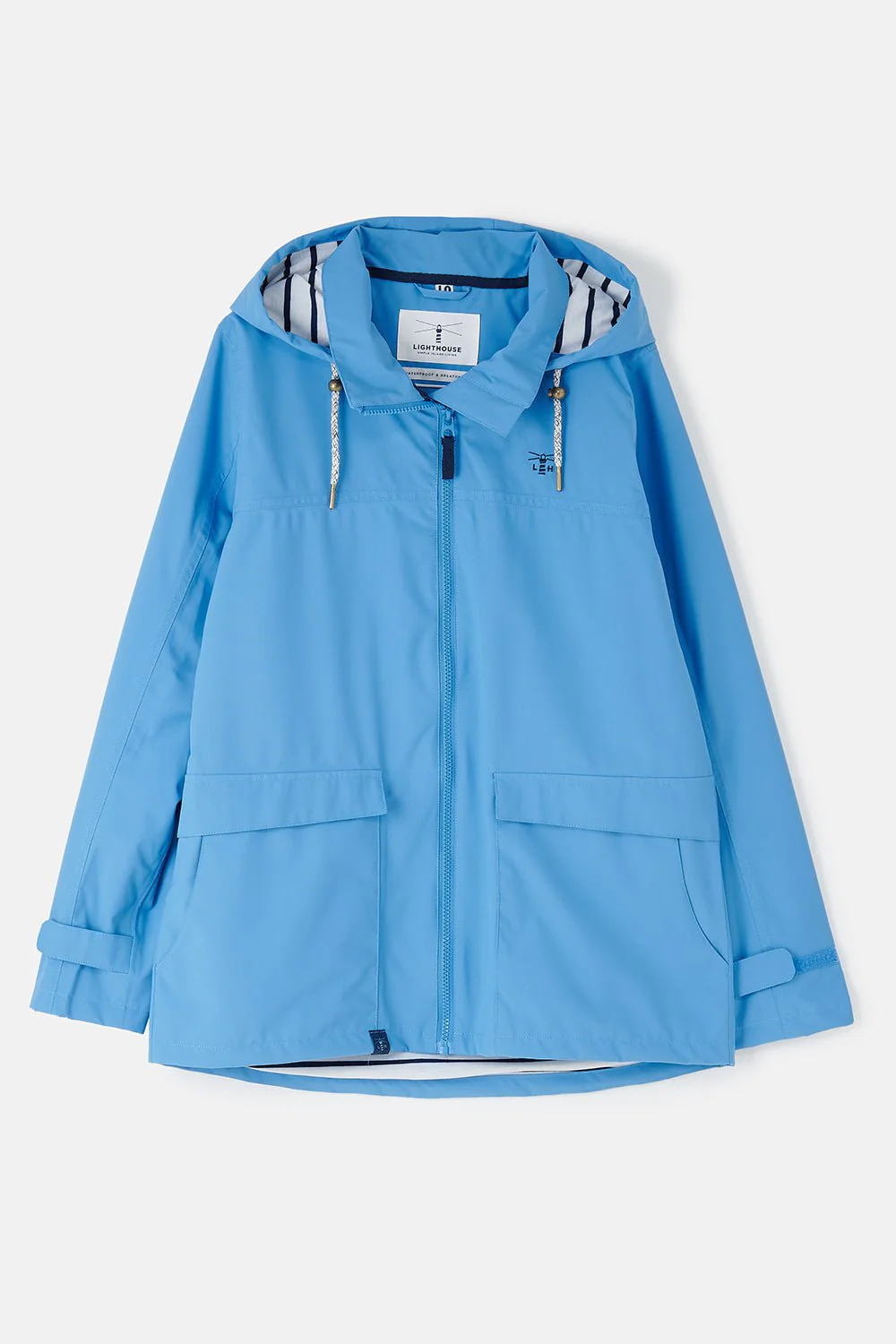 Long Beachcomber Jacket - Marine Blue Floral - Image 2