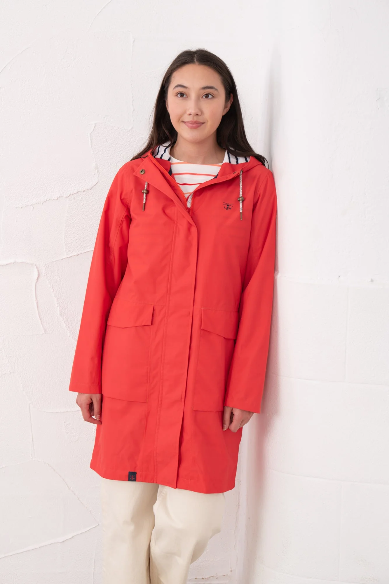 Long Beachcomber Jacket - Poppy
