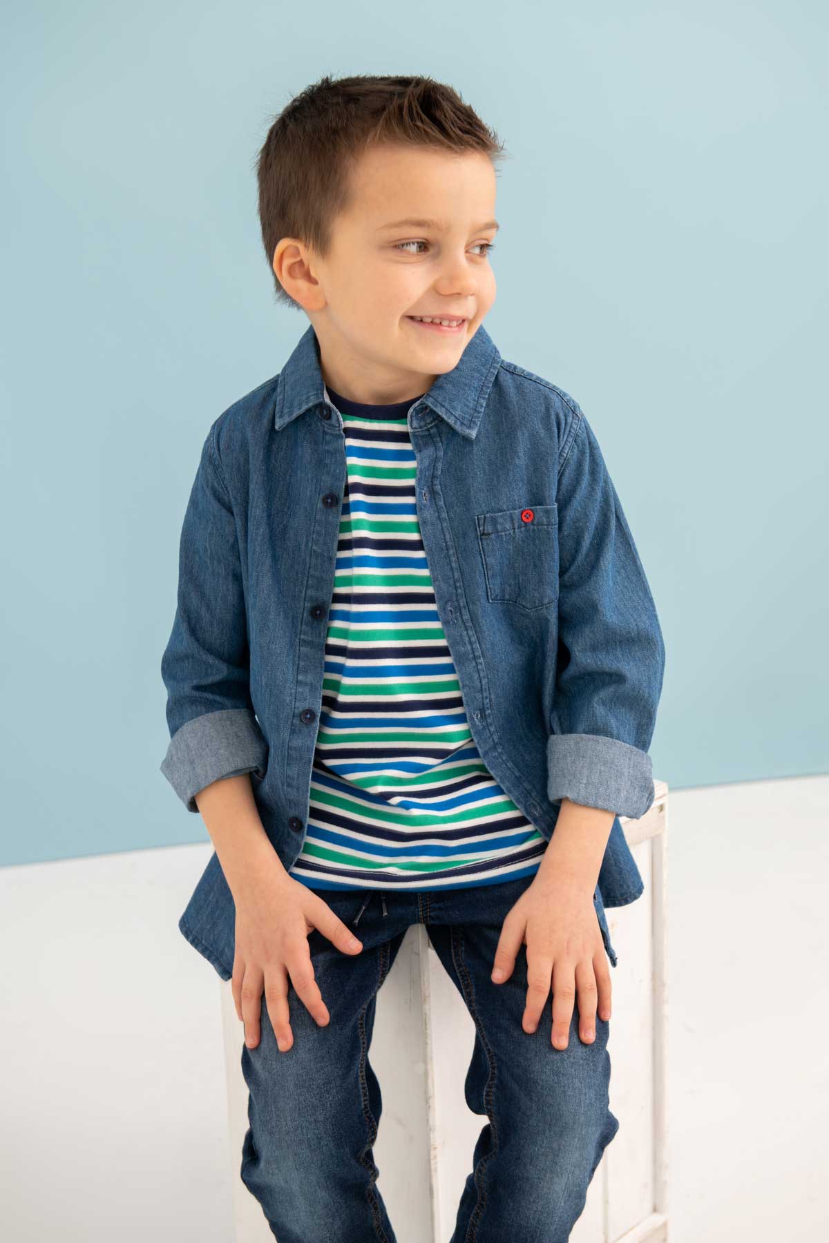 Charlie Shirt - Denim - Image 2