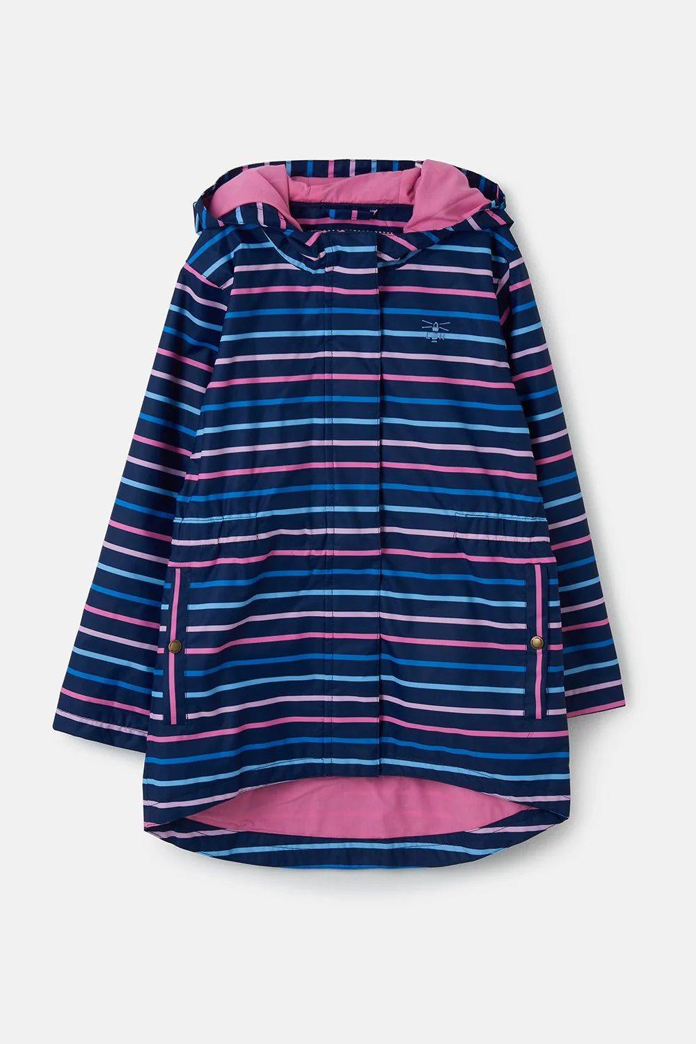 Charlotte Parka - Blue Pink Stripe - Image 2