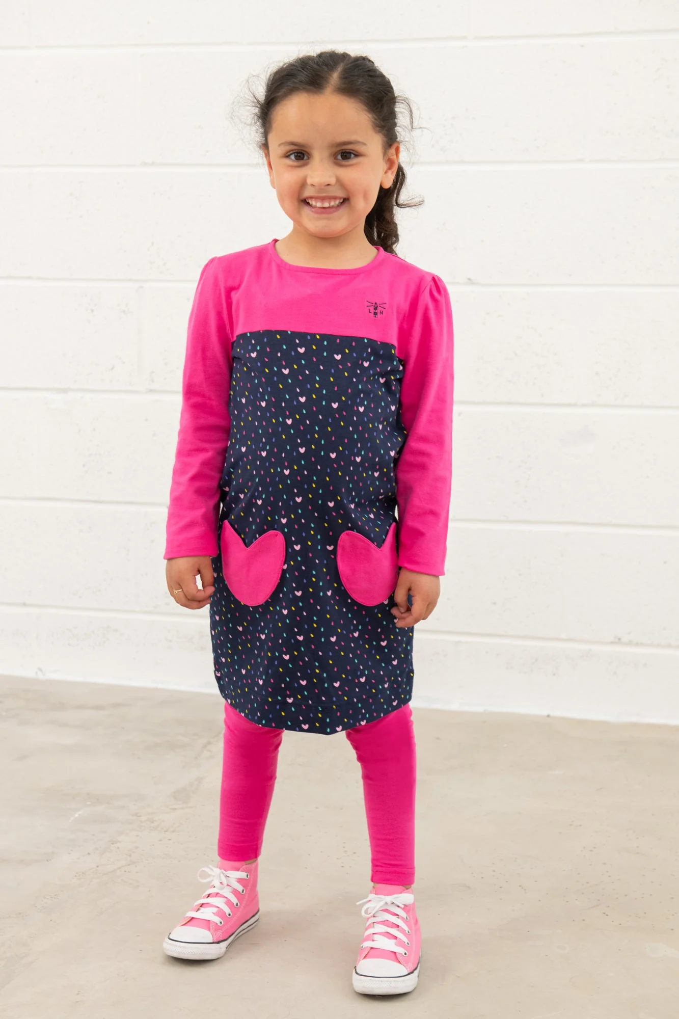 Esme Dress - Pink Hearts - Image 2