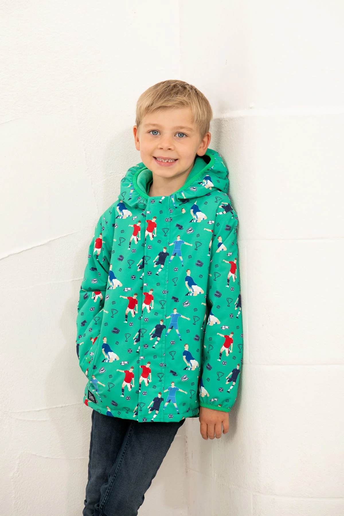 Finlay Coat - Football Print