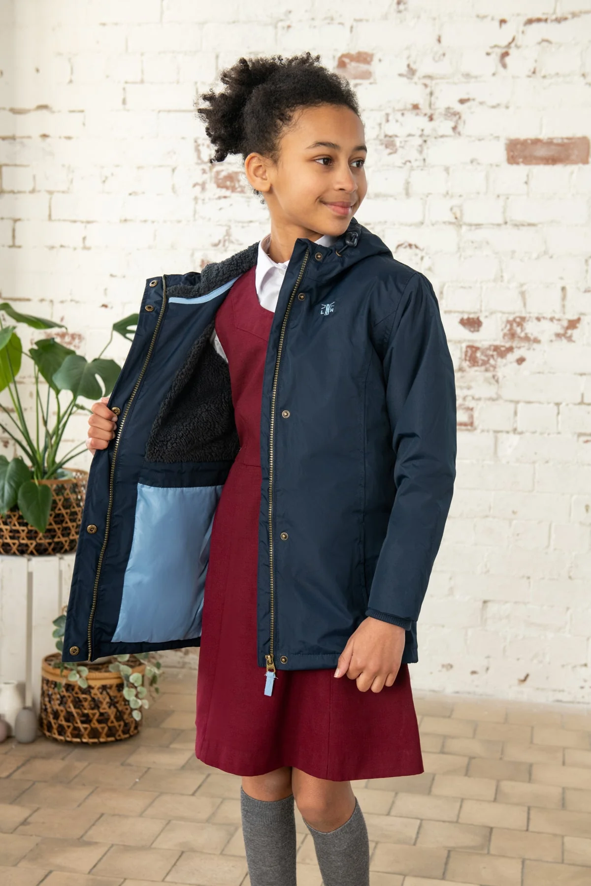 School Coat - Navy - Image 2