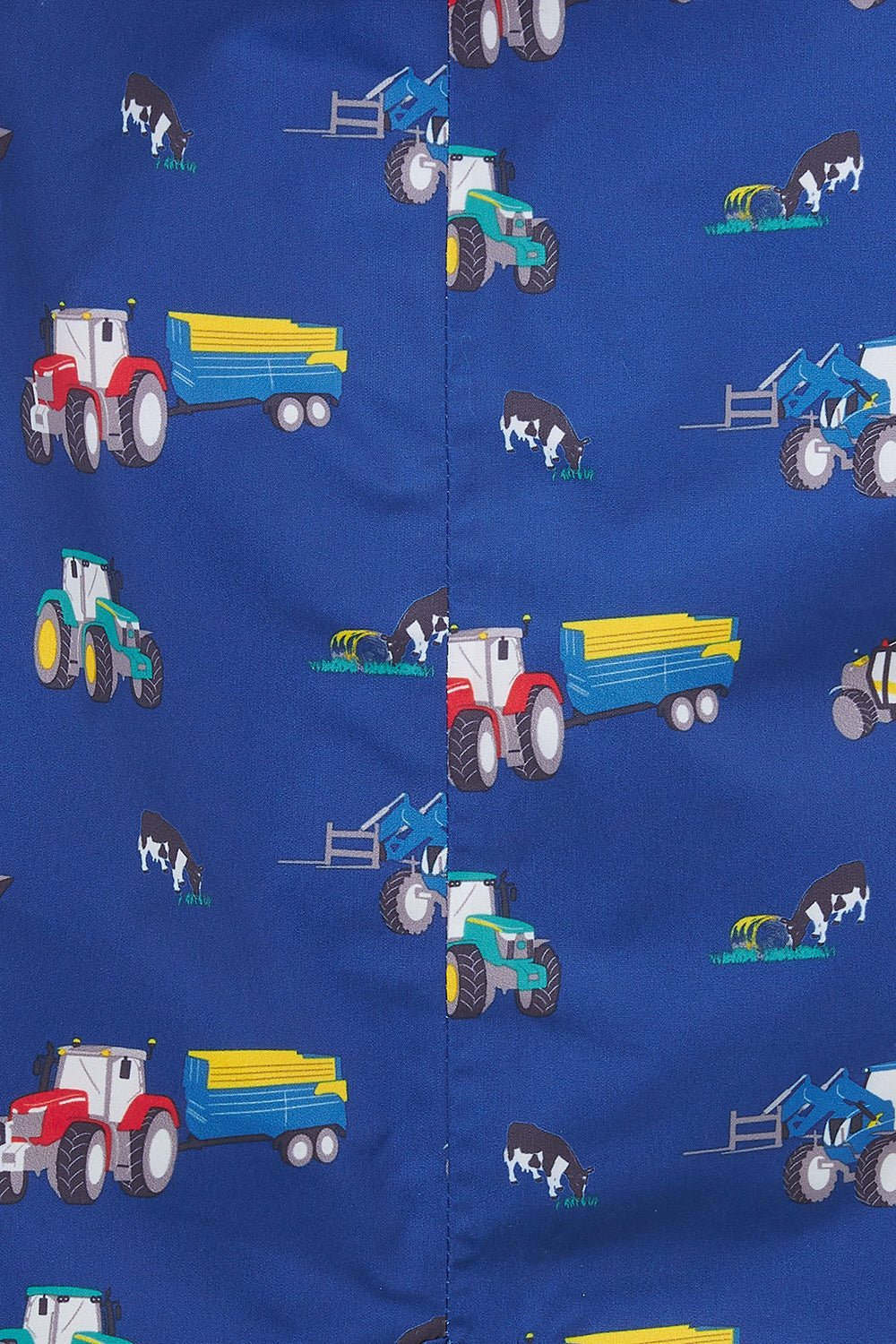 Jamie Puddlesuit - Navy Tractor Print - Image 2