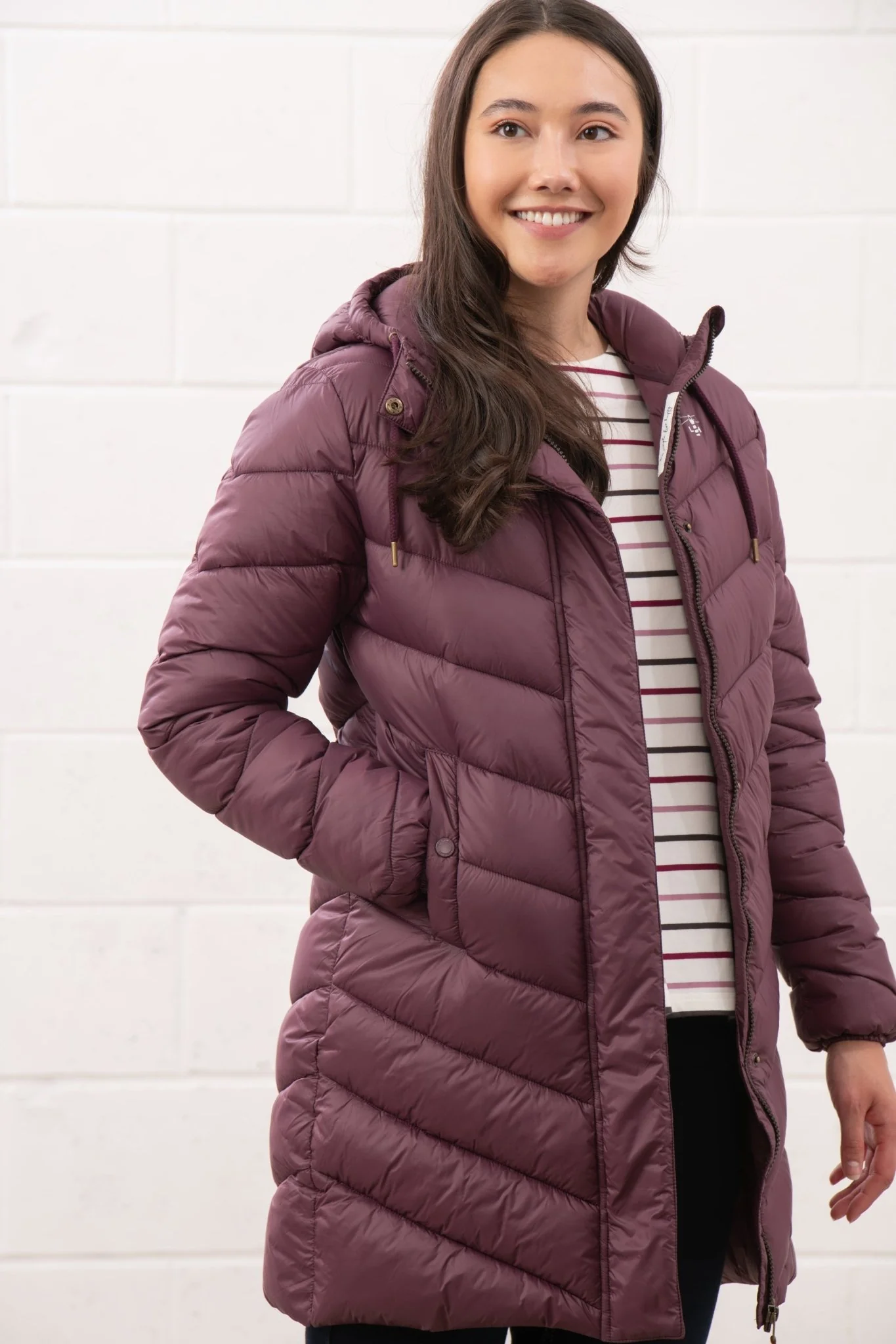 Laurel Coat - Cranberry