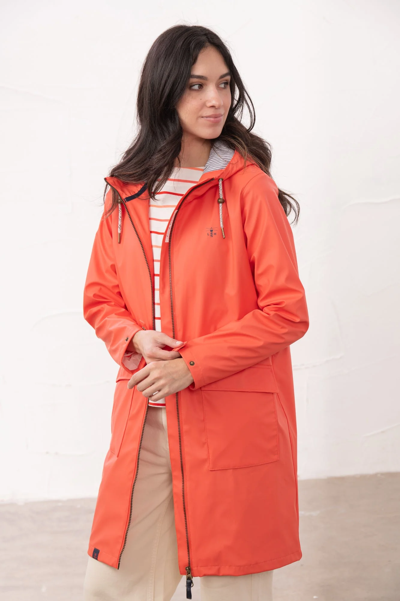 Lucy Long Jacket - Coral