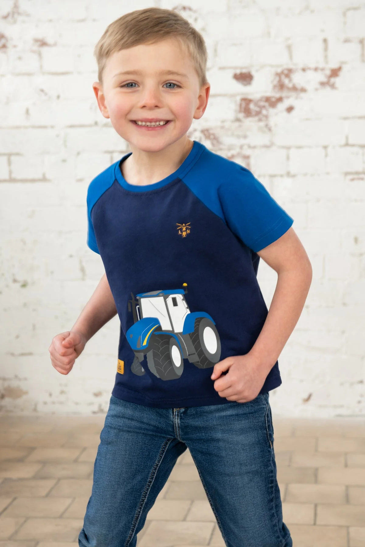 Mason Tee Shirt - Blue Tractor