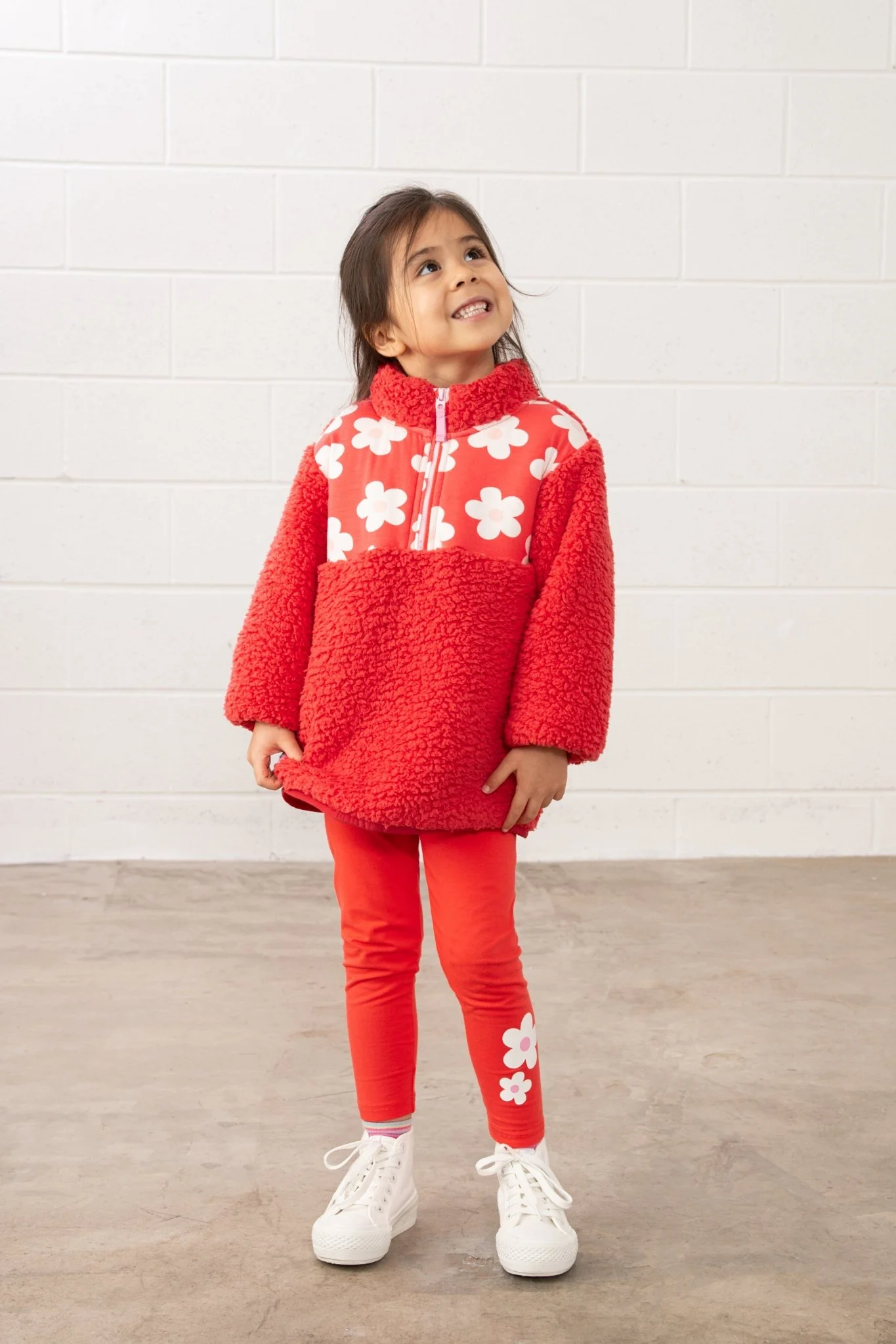 Mollie Leggings - Coral Flower