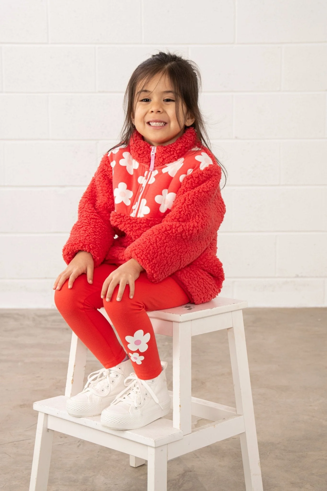 Mollie Leggings - Coral Flower - Image 2