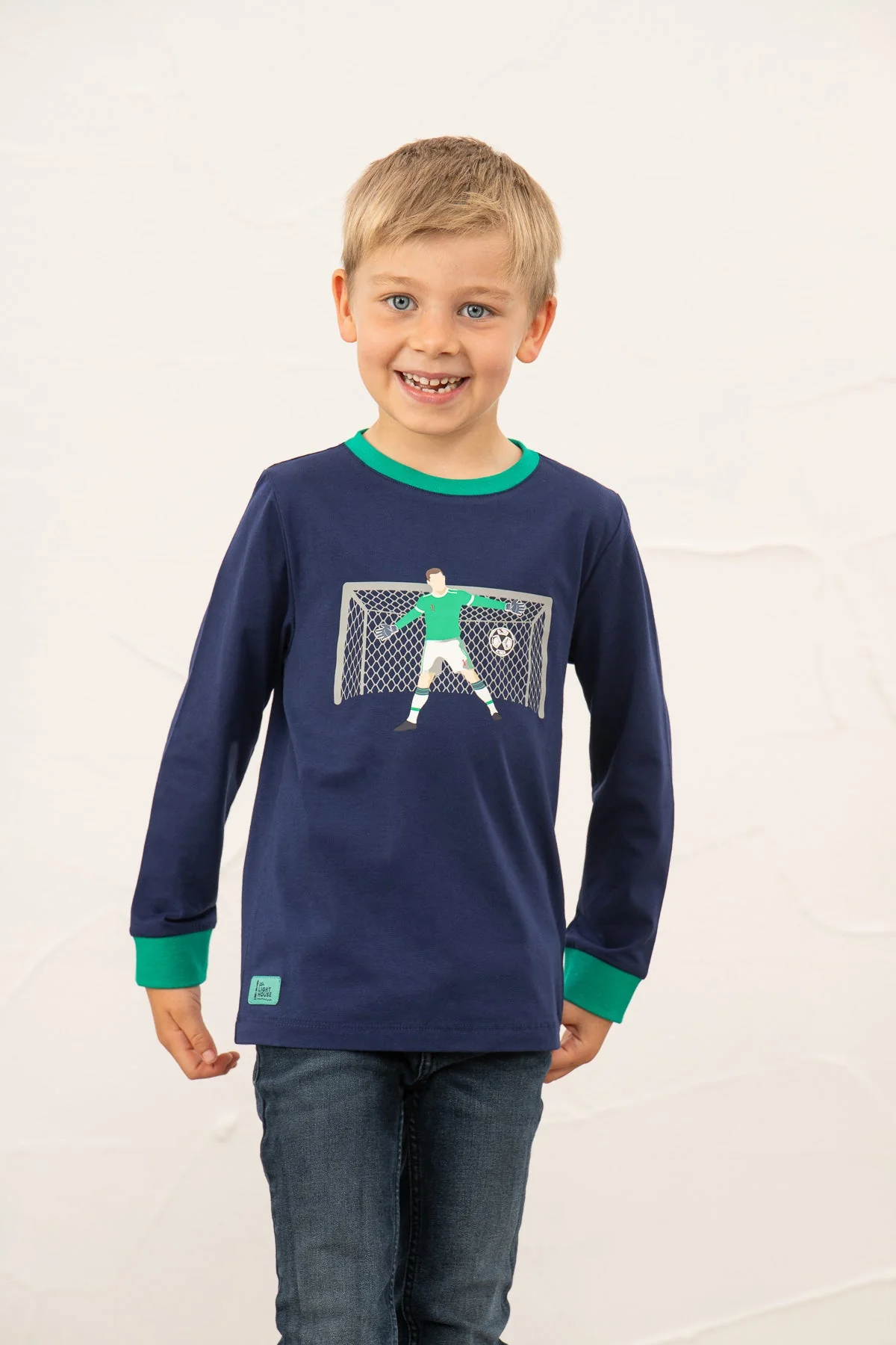 Oliver Top - Football Print