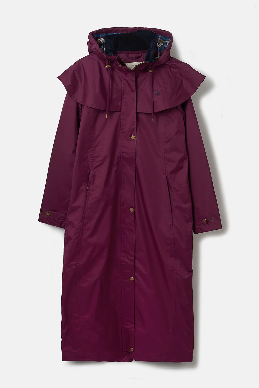 Outback Full Length Waterproof Raincoat - Plum - Image 2