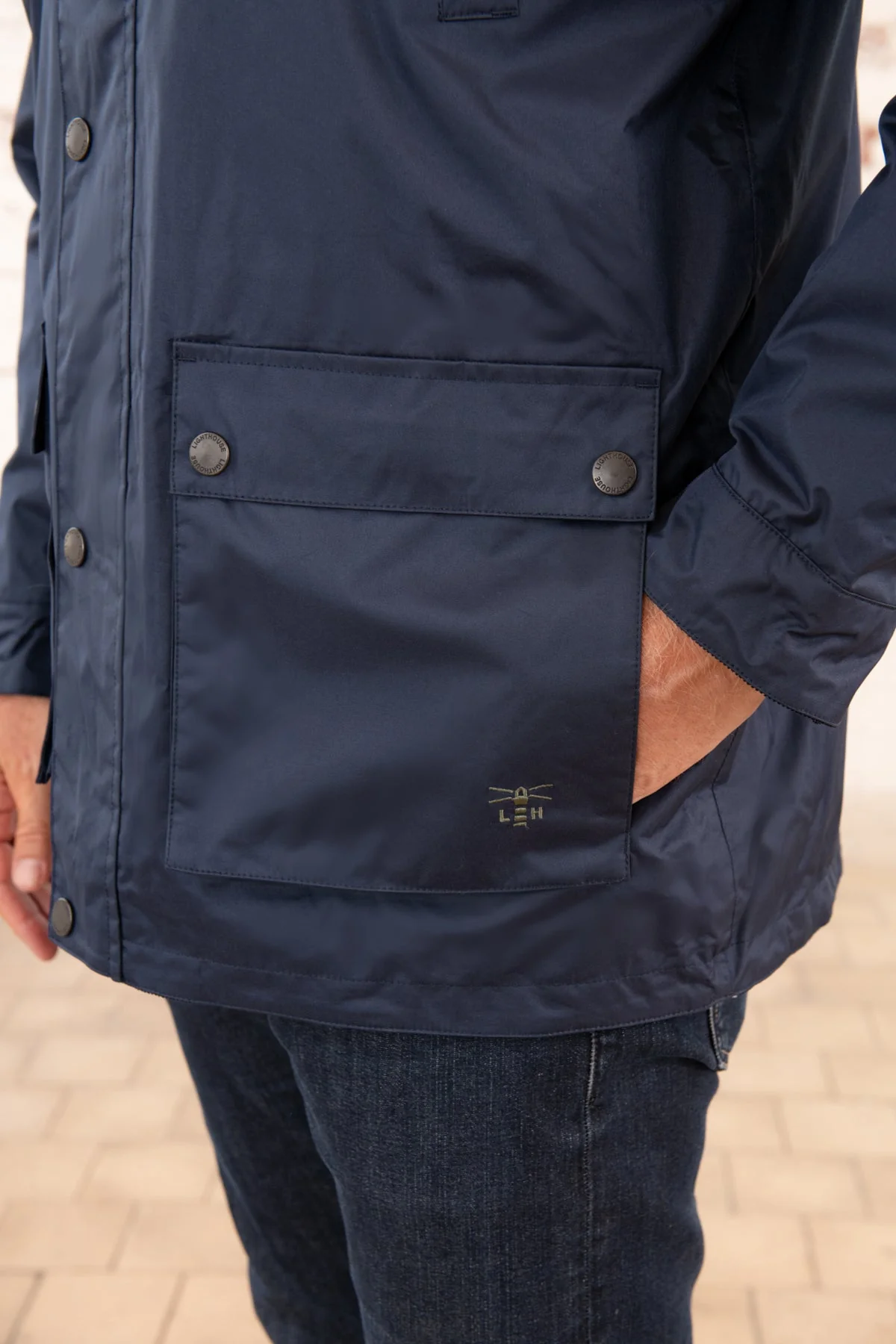 Oxford Raincoat - Navy - Image 4