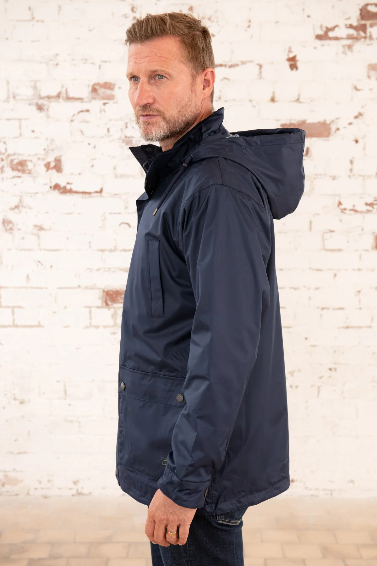 Oxford Raincoat - Navy - Image 6