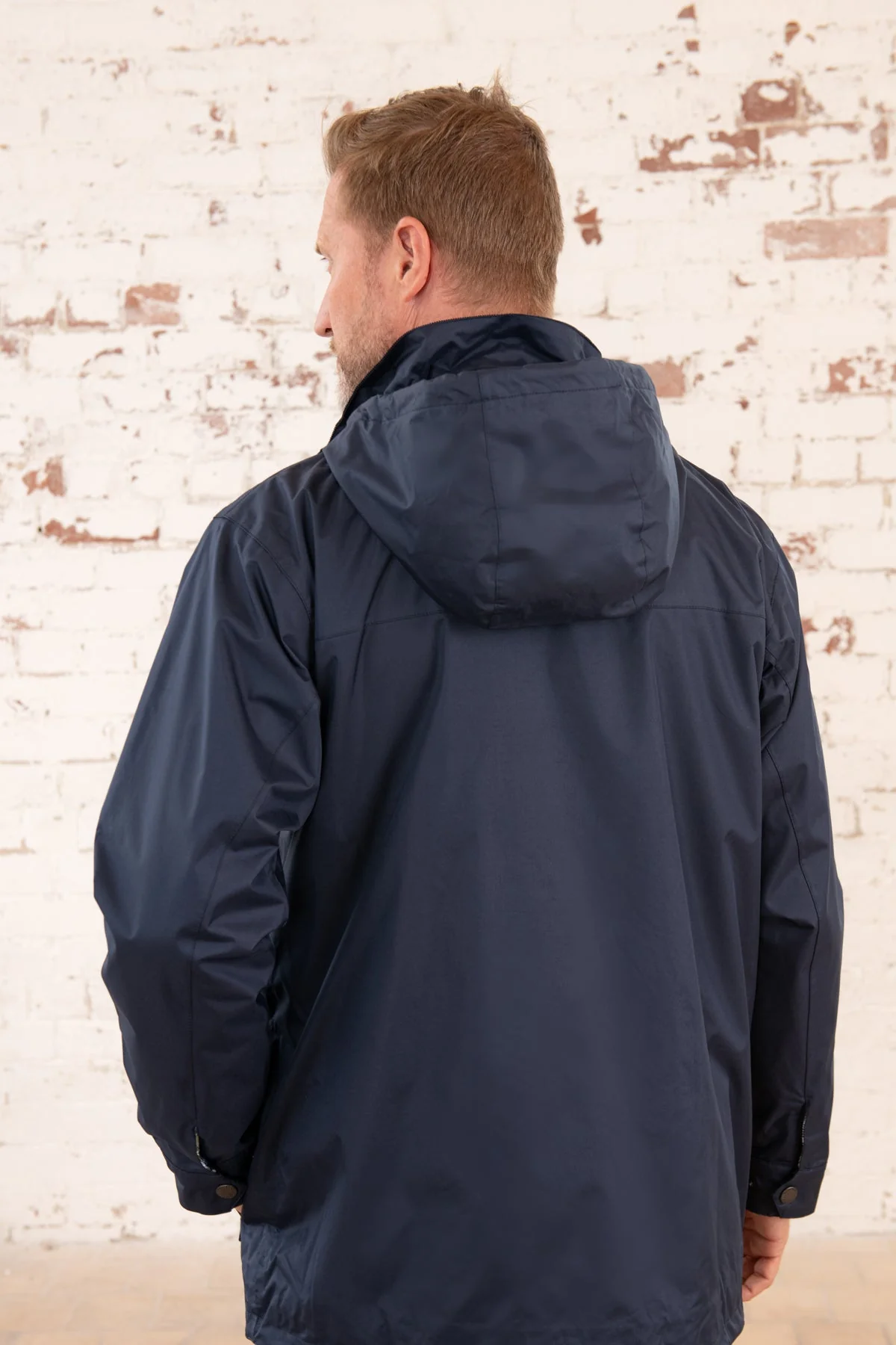 Oxford Raincoat - Navy - Image 7