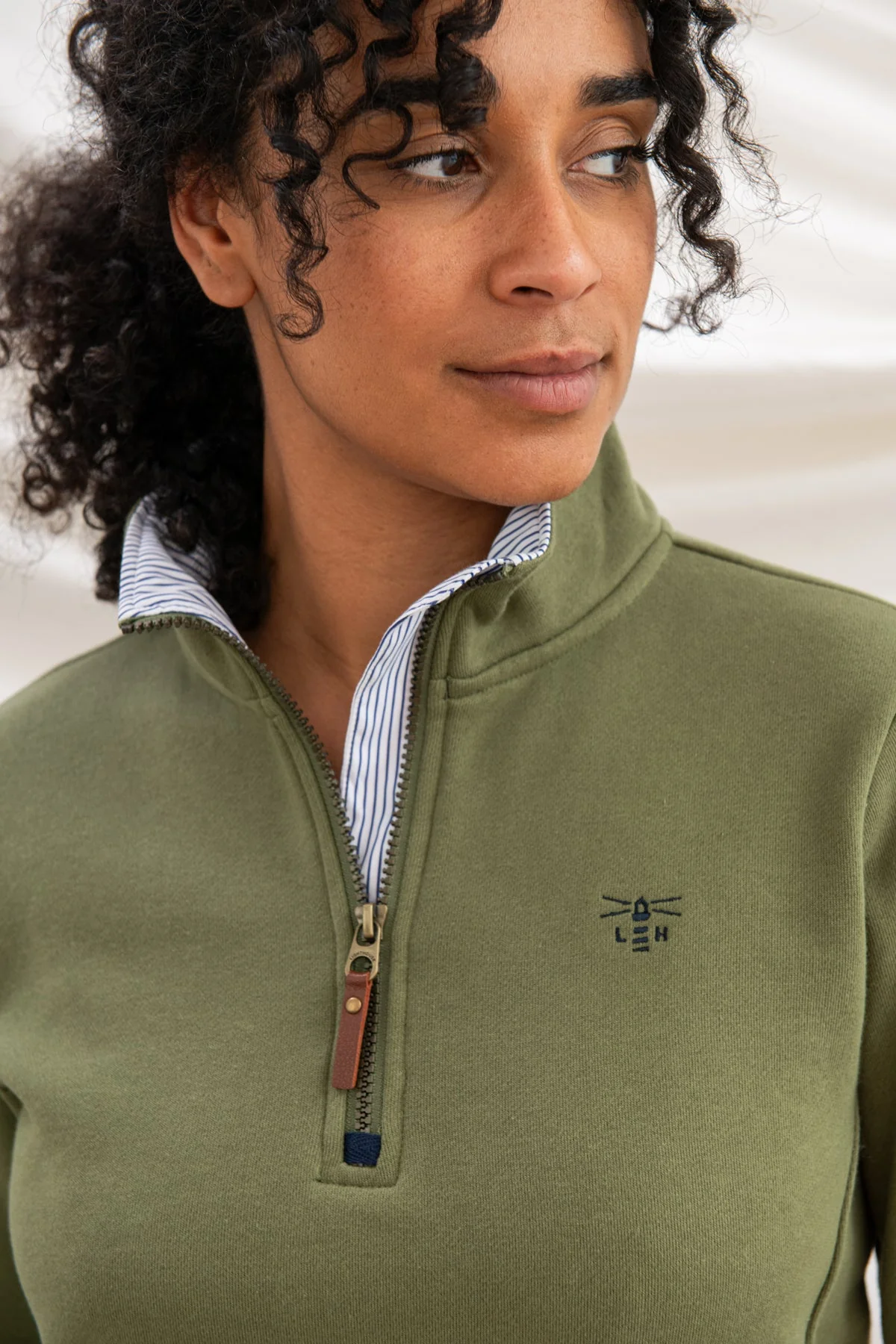Shore Sweatshirt - Olive - Image 2